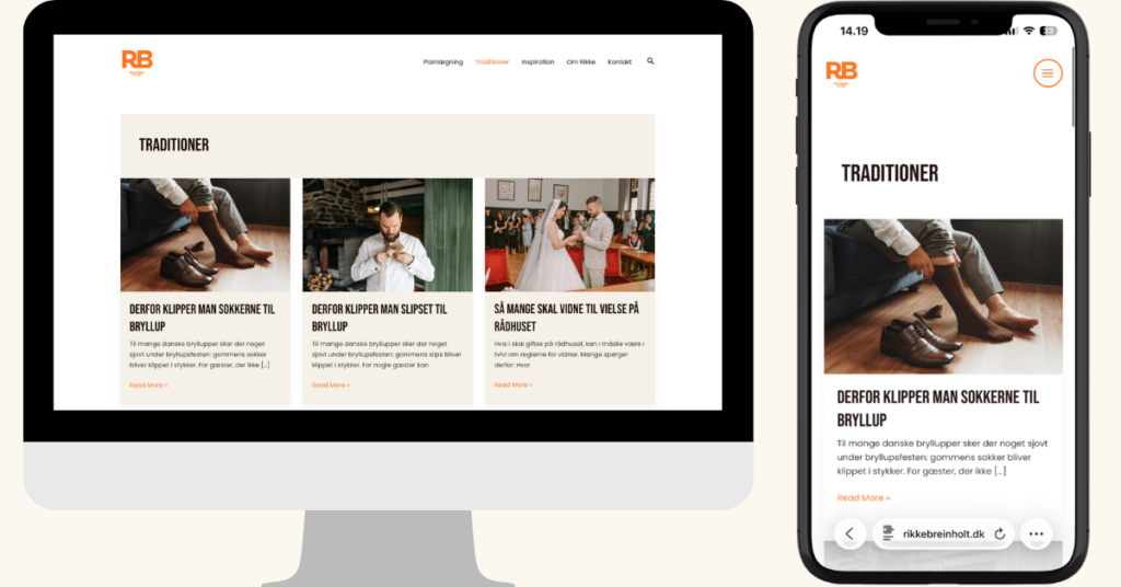 Website Rikkebreinholt.dk