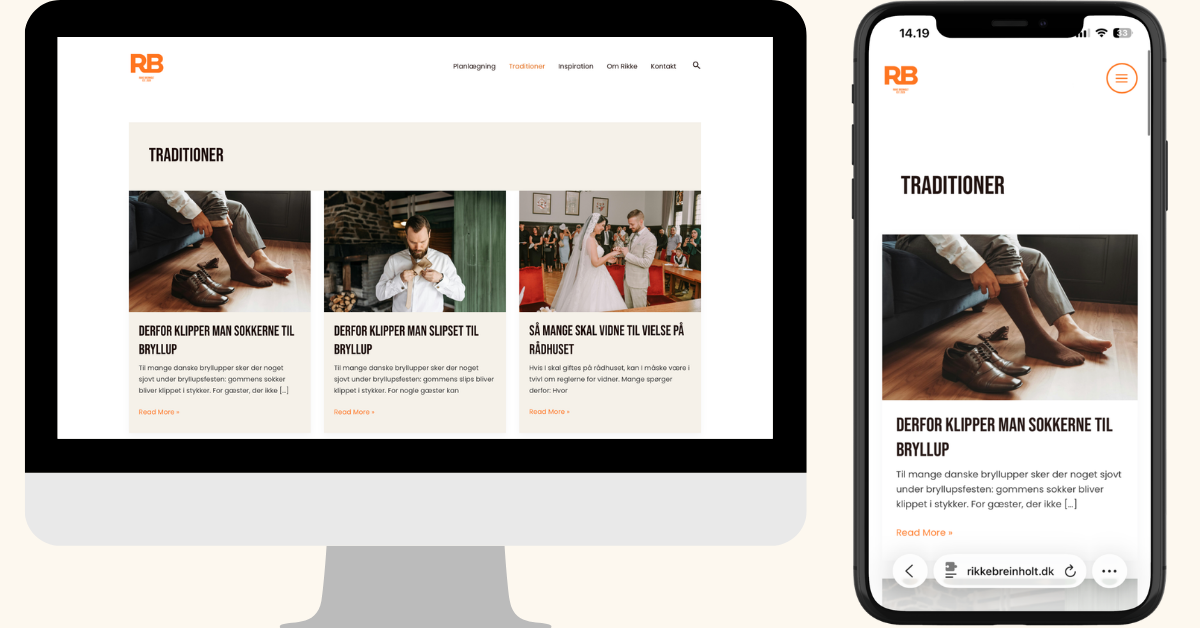 Website Rikkebreinholt.dk