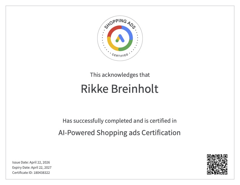 certificering Rikke